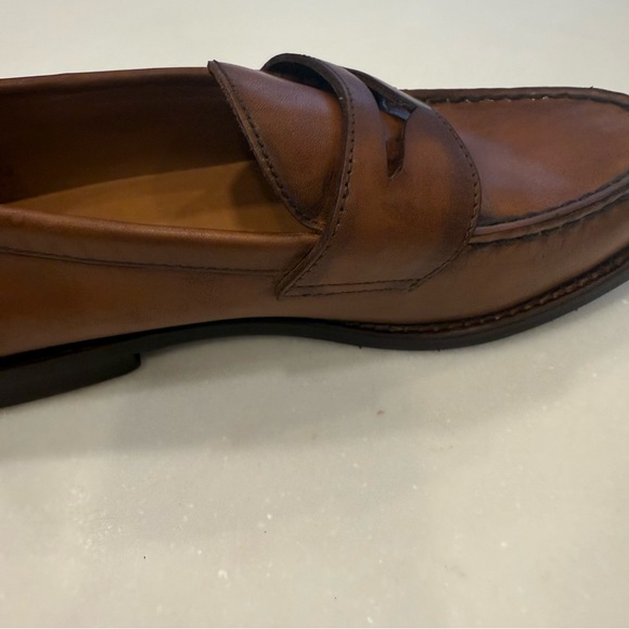 POLO RALPH LAUREN Alston Mens Penny Loafers Brown Size 7 D NEW See Description - Picture 11 of 12